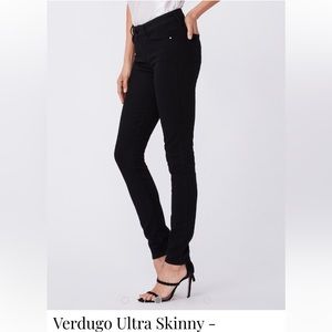 PAIGE Verdugo ultra skinny black jeans